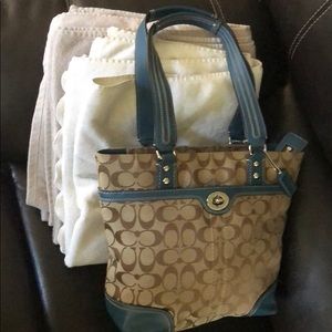 coach bag signature Hampton